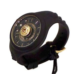 VERSACE Versus Versace Black Gold Lion-head Crystal
Watch - Authentic- NWT